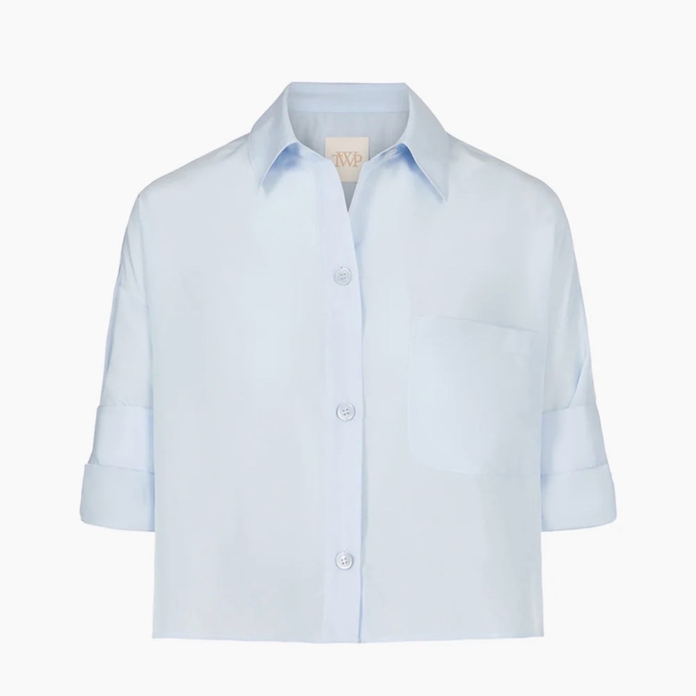 TWP Next Ex Baby Blue Shirt M/L NWT